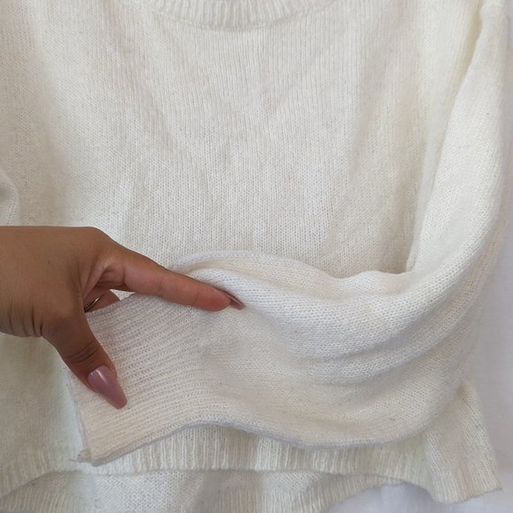Princess Polly Cropped Cream Sweater Size Small - Picture 5 of 12